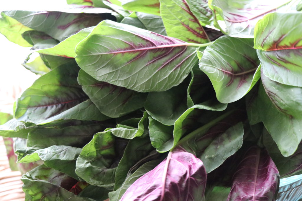 Laal Bhaji / Red Spinach Subji | A Taste of Flavours